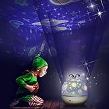 Sternenhimmel Projektor Lampe Kinder LED Nachtlicht Baby Sterne Lampe mit 6 Projektion Films 5 Licht Modus 360° Drehbar für...