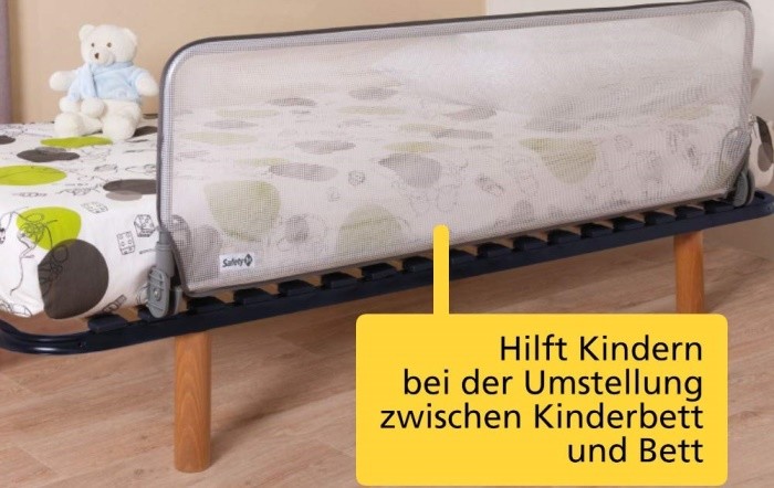 200×68cm Nachtzaun Fallschutz Safety Tragbar Verstellbar Infant Bettgitter 